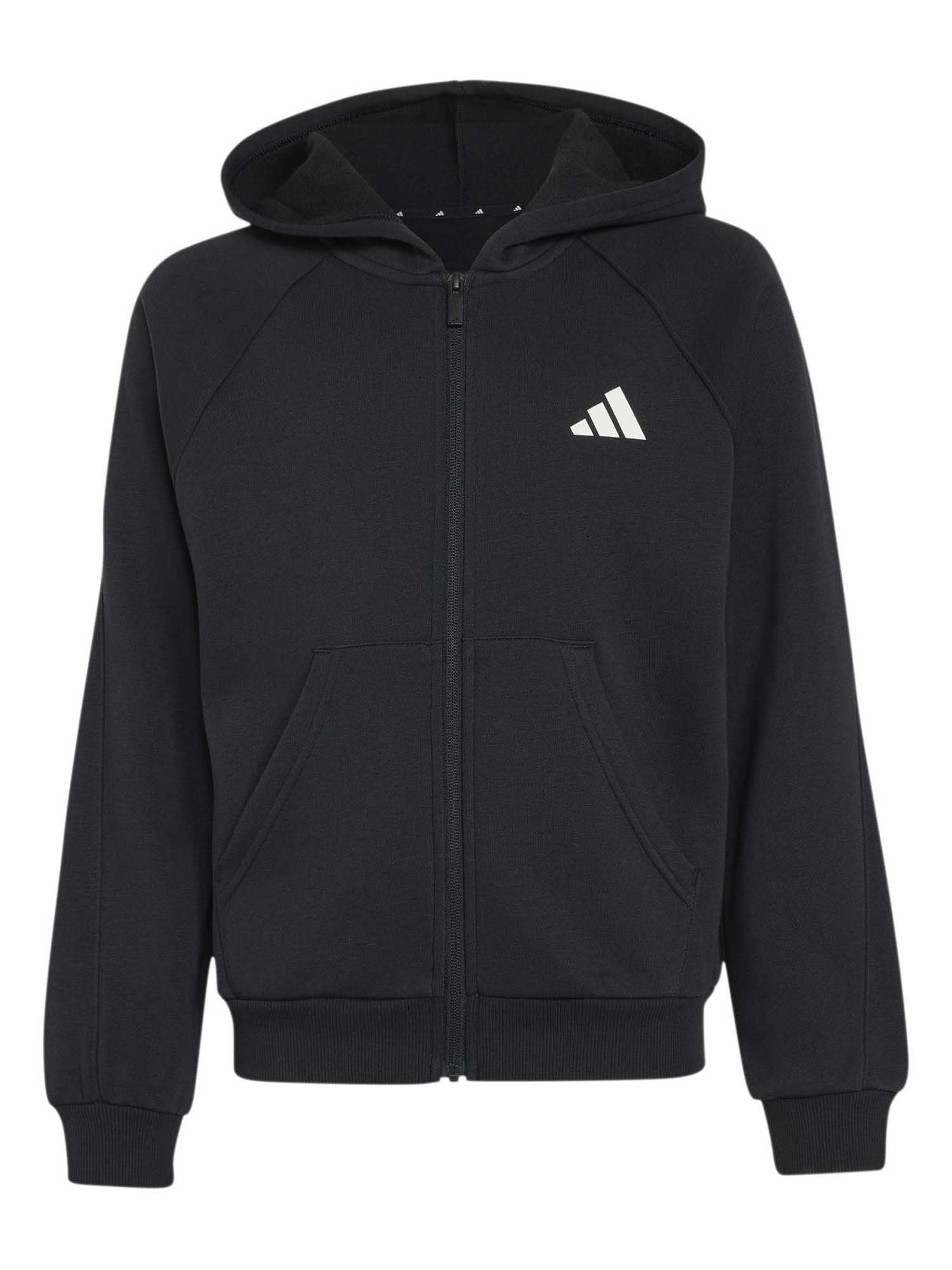 Felpa nera Adidas Seasonals Collegiate Typography bambino unisex